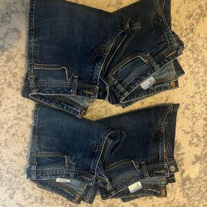 Carhartt Women's Boot Cut Jeans in Dark Blue